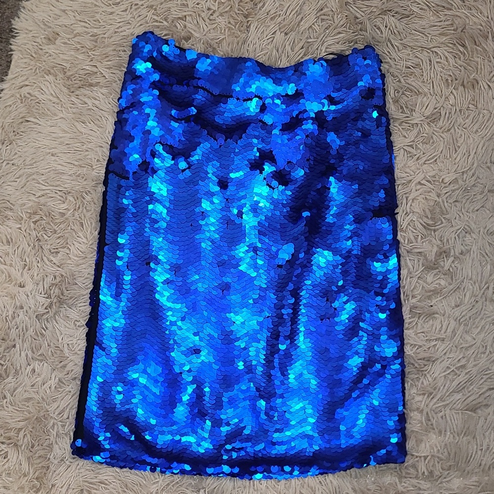 ZARA Collection ☆Blue Sequin Skirt